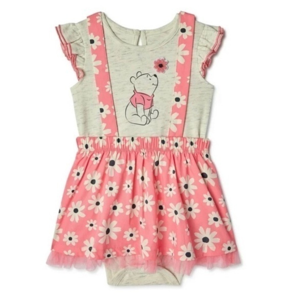 NWT. DISNEY Winnie The Pooh Pinafore Dress And Onesie